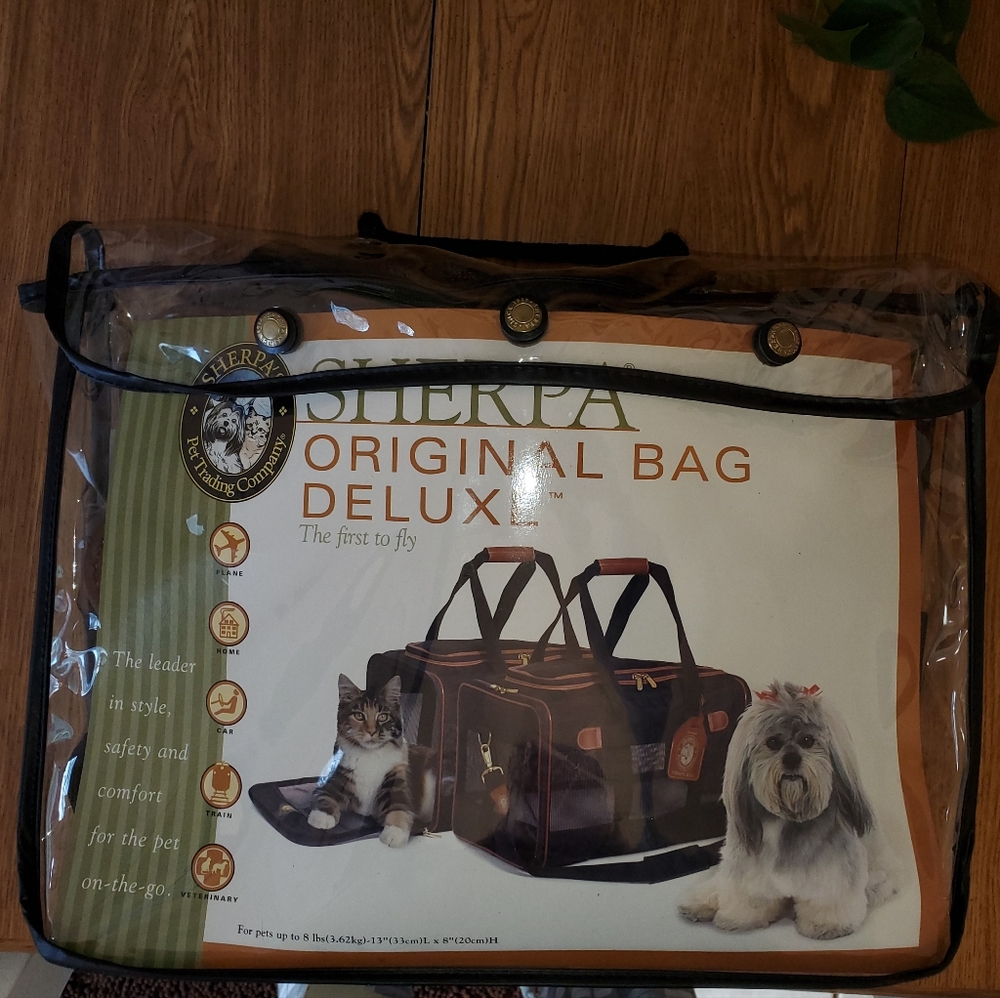 Sherpa Original Bag Deluxe Pet Carrier Black & Tan Small